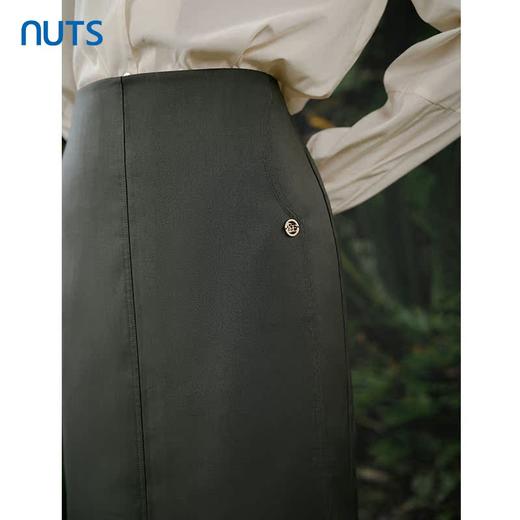 NUTS商场同款春秋季复古高腰气质直筒显瘦西装半身裙女413061087 商品图3