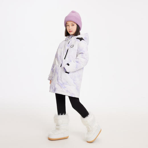 女童中长款羽绒服冬季新款安奈儿童装EG545570 商品图3