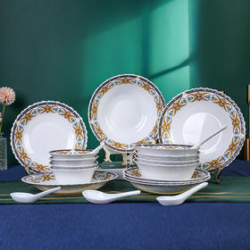 康宁冰萃玲珑  彭巴杜夫人系列 餐具20件套CB-BPBD20/KZ/LS