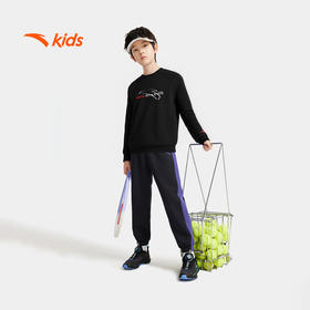 安踏儿童卫衣男童套头衫2025秋新款调温排汗中大童圆领运动卫衣352537713