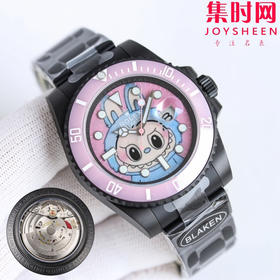 ROLEX 劳力士 Labubu 拉布布联名水鬼 全黑水鬼黑武士 BLAKEN联名“拉布布”发行 3135机 颜值与实力并存的水鬼，男生女士戴都超有格调！