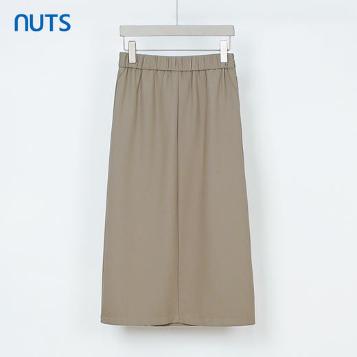 NUTS商场同款秋季高腰A字开叉通勤简约百搭中长款半身裙333062398 商品图1
