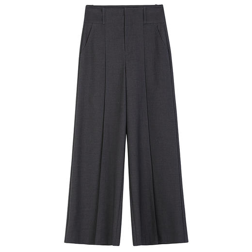 NEELLY纳俪商场同款秋季新款通勤风直筒休闲裤女西裤高腰长裤N25084H04606 商品图3