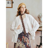 两三事 日光流年 2025秋季新款复古刺绣拼接假两件绑带长袖衬衫女 商品缩略图0