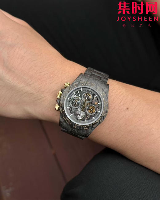 改装迪通拿全碳纤维 TWF劳家震撼改装「金纹碳影」男士腕表 商品图8