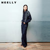 NEELLY纳俪商场同款秋季新款白色纹理感直筒牛仔裤女百搭休闲长裤N25081H01074 商品缩略图0