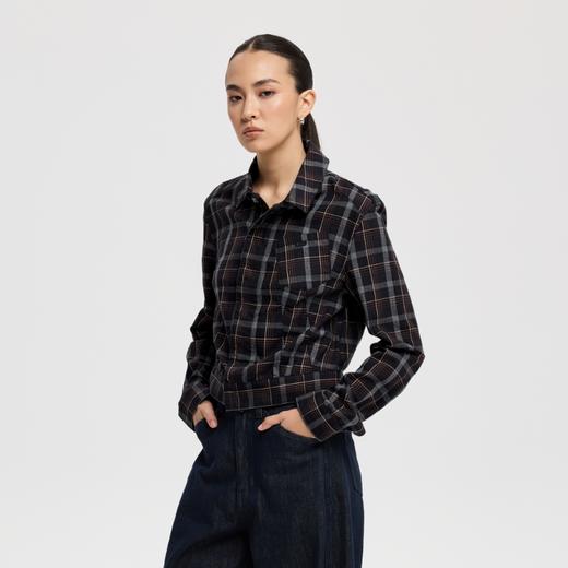 oneup格子短款外套 商品图2