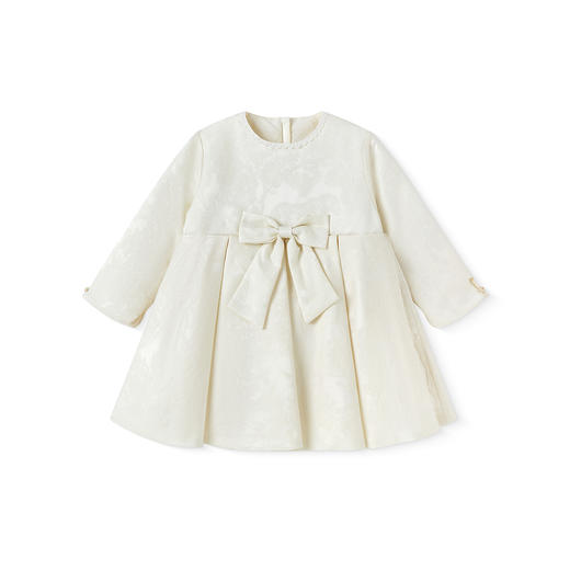 【高定系列】英氏女童连衣裙长袖桑蚕丝秋冬新品休闲女孩女宝宝 商品图4