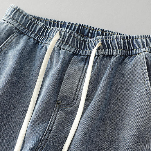 gxg.jeans男装 加绒多色简约水洗宽松直筒牛仔长裤男 25冬热卖 商品图3