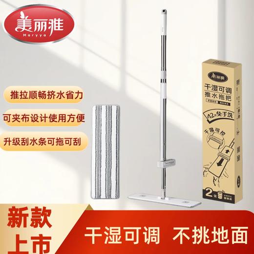 【批发】美丽雅 干湿可调推水拖把45型(2布头) 商品图0