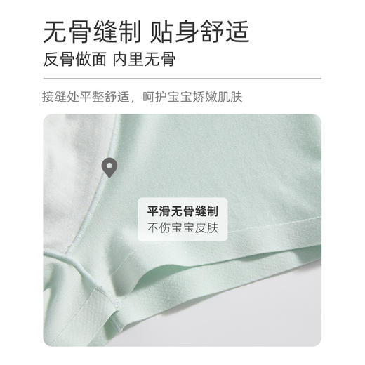 怡比欢乐动物园男童平角内裤3条入HY25AUN201蓝绿色调90#-140# 商品图3