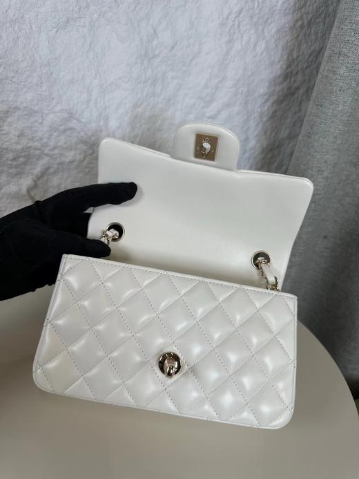 香奈儿 CF 升级版  大mini小羊皮  白色 (LZ) 商品图4