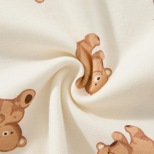 怡比陪伴小熊长袖圆领套装HY25AUN074咖色调80#-130# 商品图13