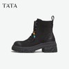 【云粉节】BF楼TATA他她靴子女2025秋羊皮靴工装靴厚底马丁靴新款短靴W3M04DD5吊牌价1099 商品缩略图1
