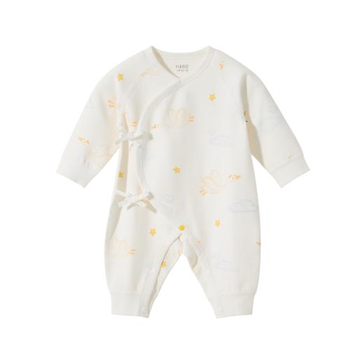 怡比小天鹅之家长袖系带哈衣HY25AUN018白黄色调52#-66# 商品图5