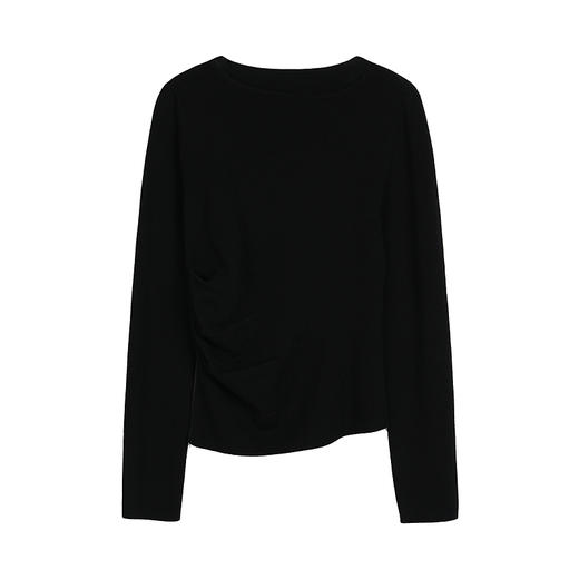 NEELLY纳俪商场同款秋季新款设计感休闲针织衫女简约舒适上衣N25081A01055 商品图3