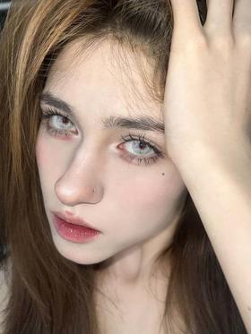 Tom doll 半年抛 银狐  直径14.5mm着色14.2mm