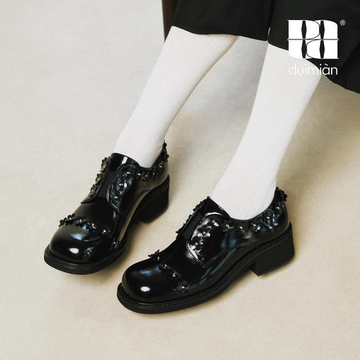 对面duimian-花簇德比鞋 商品图0