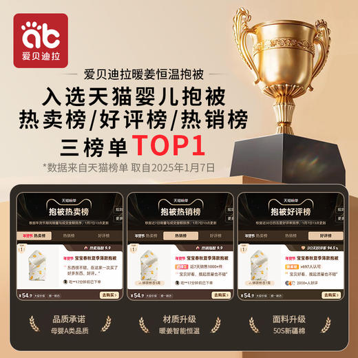 新生婴儿抱被初生纯棉a类春夏季薄款包被厚冬宝宝包单四季款包巾 商品图1