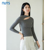 NUTS商场同款秋季时尚气质修身显瘦设计感毛织套头衫女4390501A1 商品缩略图1