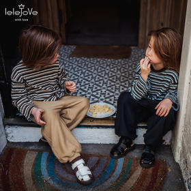 【云优选】lelejove儿童长裤25早秋男女宝宽松长裤中性款小脚裤子