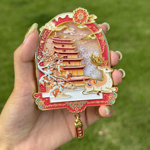 【 莫高·秋影流沙款冰箱贴】敦煌莫高窟冰箱贴创意流沙冰箱贴博物馆文创 商品图8