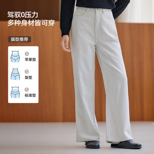 【牛仔裤】高腰牛仔直筒裤1P3224651 商品图2