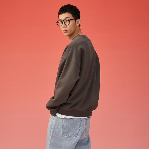 NPC潮牌CC系列手绘涂鸦小狗印花圆领卫衣保暖宽松柔国潮CC3AST32 商品图2