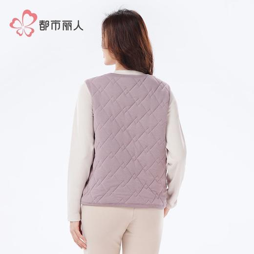 都市丽人保暖内衣羊毛绗缝女士加厚塑身保暖背心单件LWH4A6 商品图3