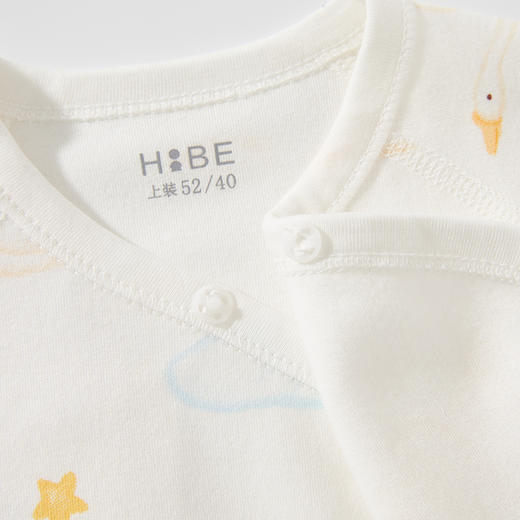 怡比小天鹅之家长袖系带哈衣HY25AUN018白黄色调52#-66# 商品图12