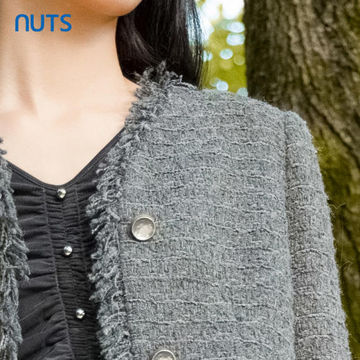NUTS商场同款春秋款时尚优雅气质小香风短外套女4350403A1 商品图4