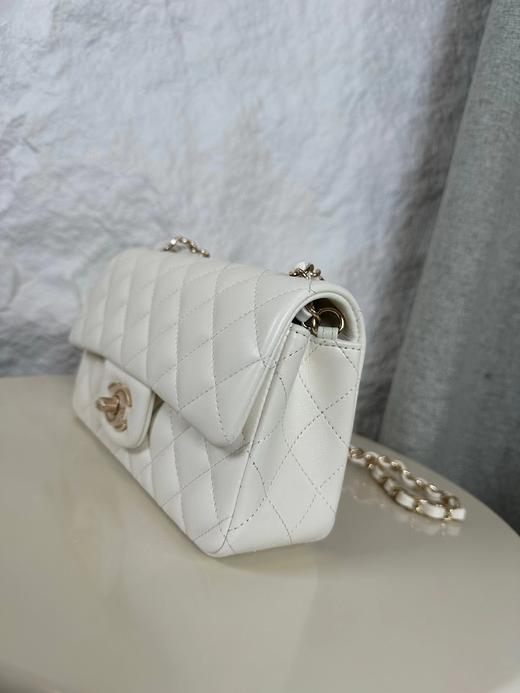 香奈儿 CF 升级版  大mini小羊皮  白色 (LZ) 商品图1