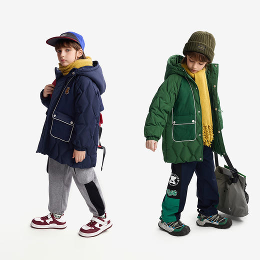 【秒】【MQD】【设计师系列】童装儿童羽绒服中长款冬季新款男童厚外套 商品图3