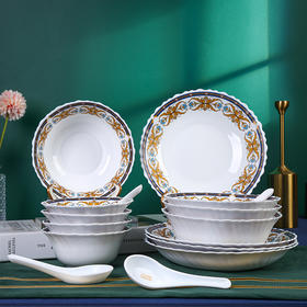 康宁冰萃玲珑  彭巴杜夫人系列 餐具16件套A CB-BPBD16A/KZ/LS