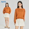 NUTS商场同款春秋款时尚气质圆领宽松长袖T恤女313023202B 商品缩略图1