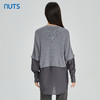 NUTS商场同款春秋款圆领拼接气质百搭套头衫女314052021B 商品缩略图4