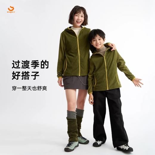 2025秋冬新品龙之涵云朵暖绒玉米格连帽上衣 商品图5