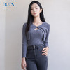 NUTS商场同款春秋设计感小众气质修身毛织短外套两件套女4330506A1 商品缩略图0