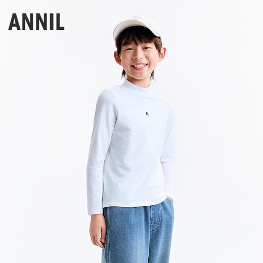 【实体店同款】男女童中领长袖针织衫秋季新款安奈儿童装AM531479 商品图2