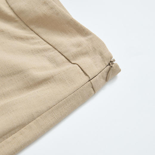 西遇老钱风通勤套装秋季气质V领无袖背心搭阔腿裤两件套V2451102 商品图5