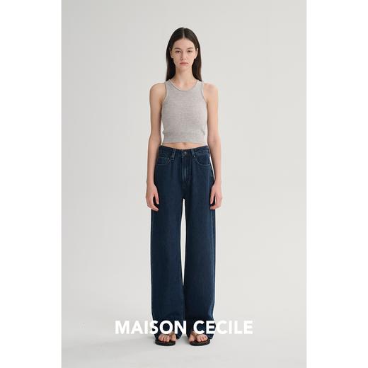 MAISON CECILE 两色/经典实穿主义复古随性直筒显瘦牛仔裤 商品图1