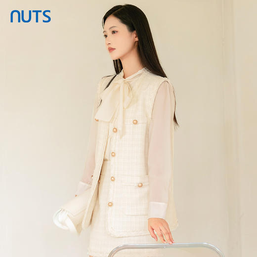 NUTS商场同款春秋款时尚气质小香风马夹女4320301A1 商品图1