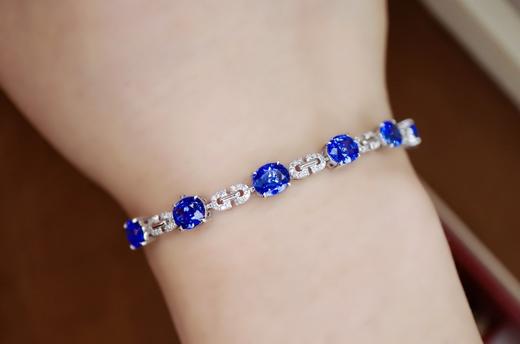 4.6ct刻面蓝宝石手链 商品图4