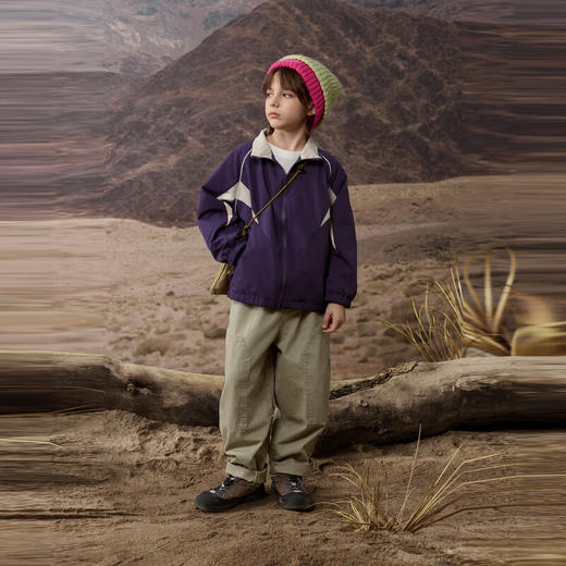 【MQD】男大童秋季新品工装户外潮酷机能感连帽外套 商品图3