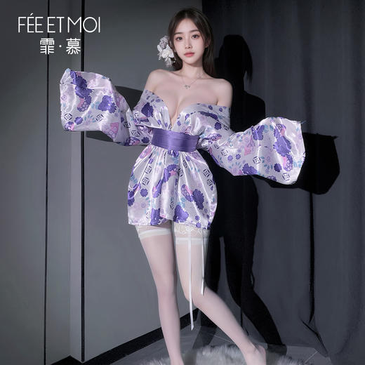 【情趣内衣】霏慕 樱花绘卷の诗意剪影和服ZY79 商品图1