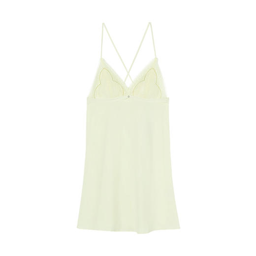 2F【Fandecie芬狄诗】华丽运动风系列蕾丝V领带杯舒适女士睡裙FL00538 商品图2