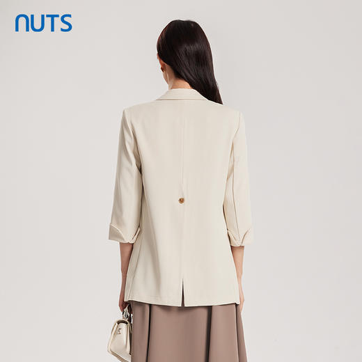 NUTS商场同款春秋季时尚简约通勤气质职场OL西装外套女4320404A1 商品图4
