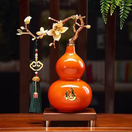 摆件玉兰花葫芦摆件24*33CM 商品图1