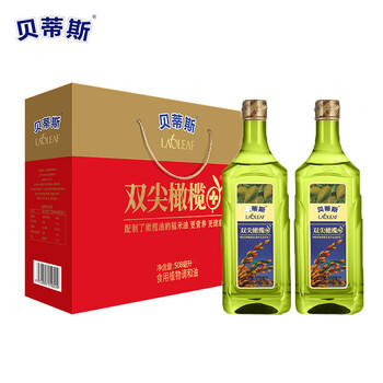贝蒂斯（BETIS）特级初榨双尖橄榄油508ml*2 中式健康烹饪 西班牙品质装稻米油 /粮油调味 /食用油 /橄榄油 商品图2