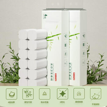 京东京造 白色无芯卷纸4层70g*12卷 卫生纸卷纸手纸厕纸 厕所卷纸 包邮 /家庭清洁/纸品 /清洁纸品 /卷纸 商品图3